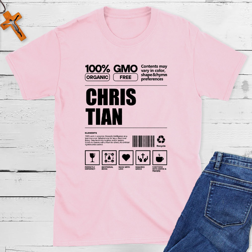 100% Organic Christian T-Shirt