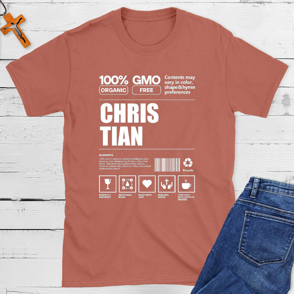 100% Organic Christian T-Shirt