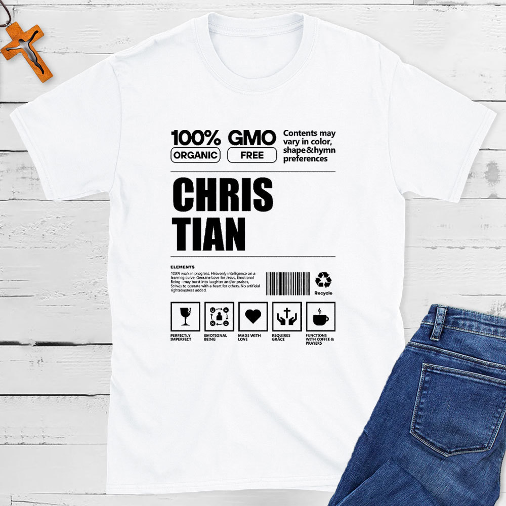 100% Organic Christian T-Shirt