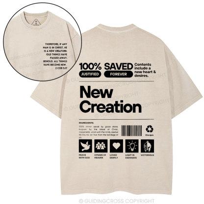 100% Saved Chirstian Washed T-Shirt