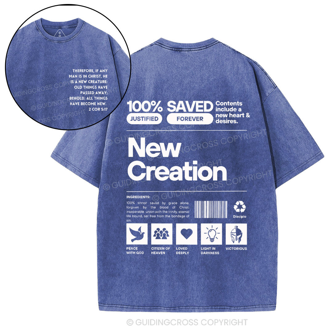 100% Saved Chirstian Washed T-Shirt