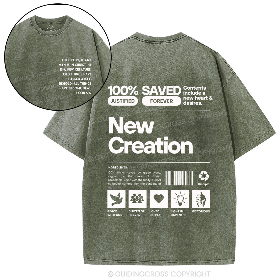 100% Saved Chirstian Washed T-Shirt