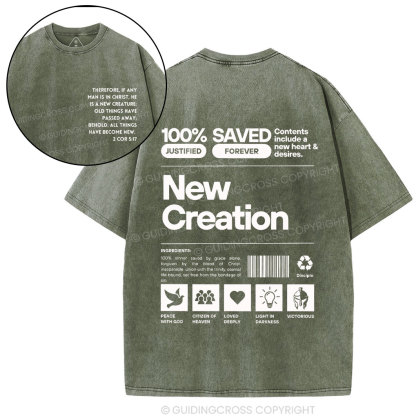 100% Saved Chirstian Washed T-Shirt