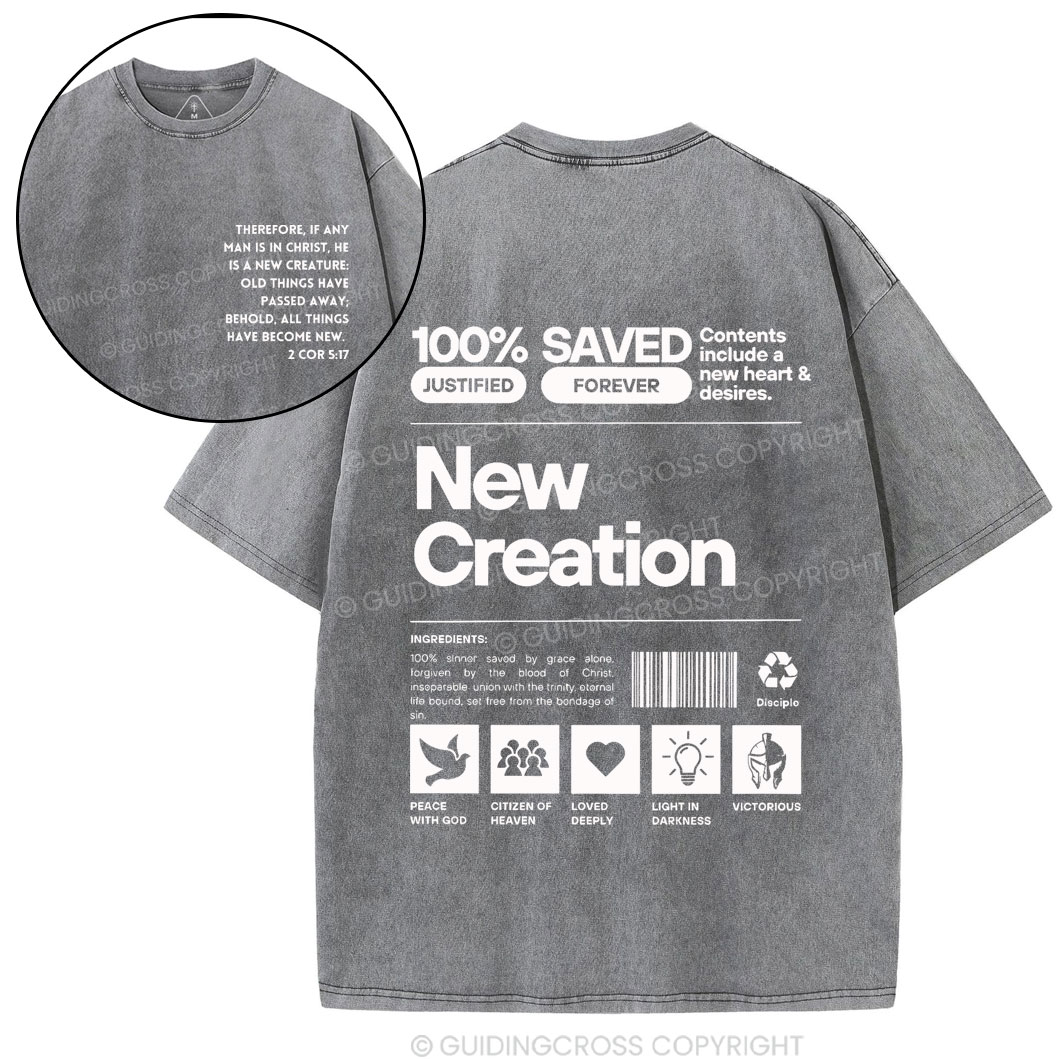 100% Saved Chirstian Washed T-Shirt