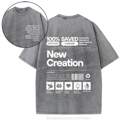 100% Saved Chirstian Washed T-Shirt