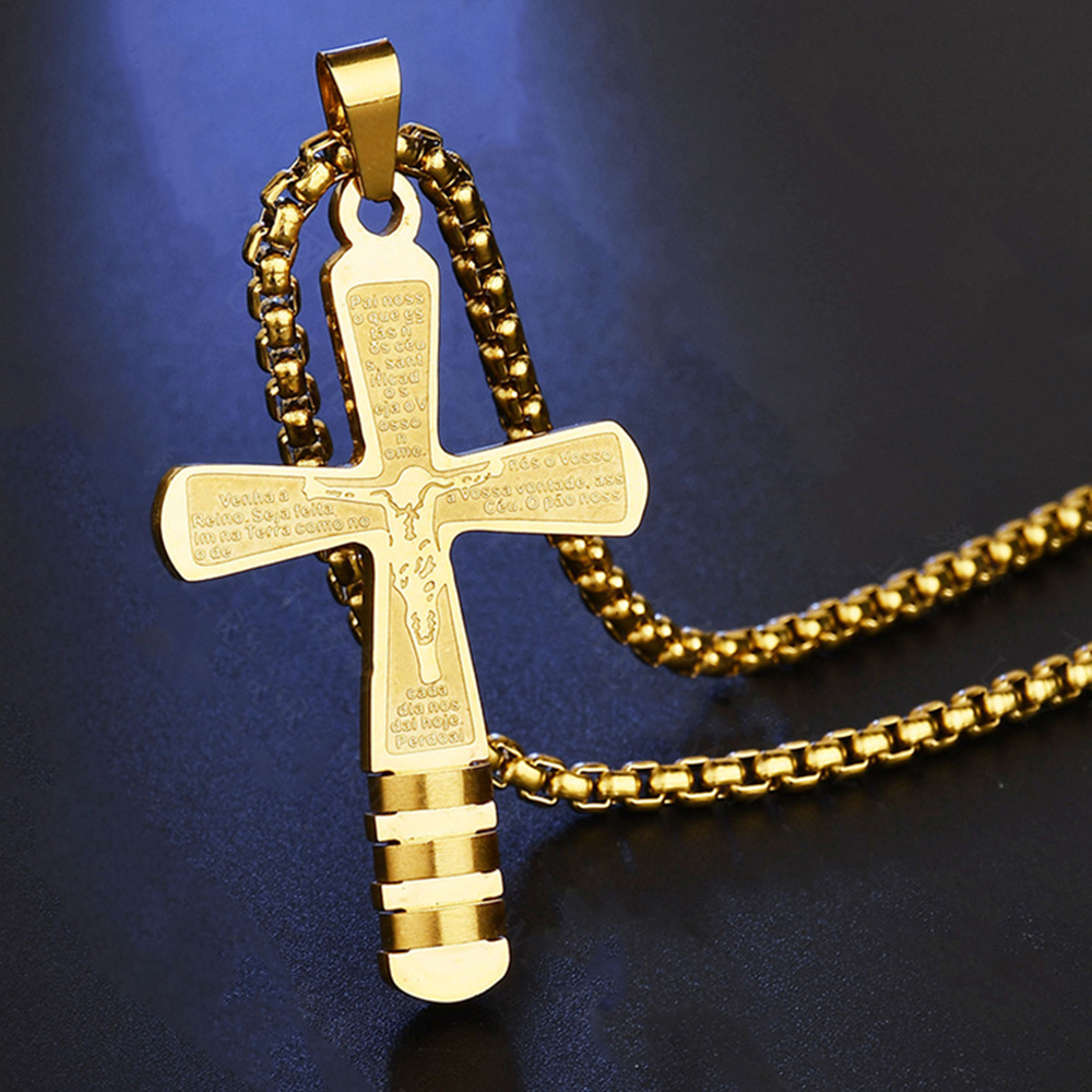 Jesus Cross Christian Necklace