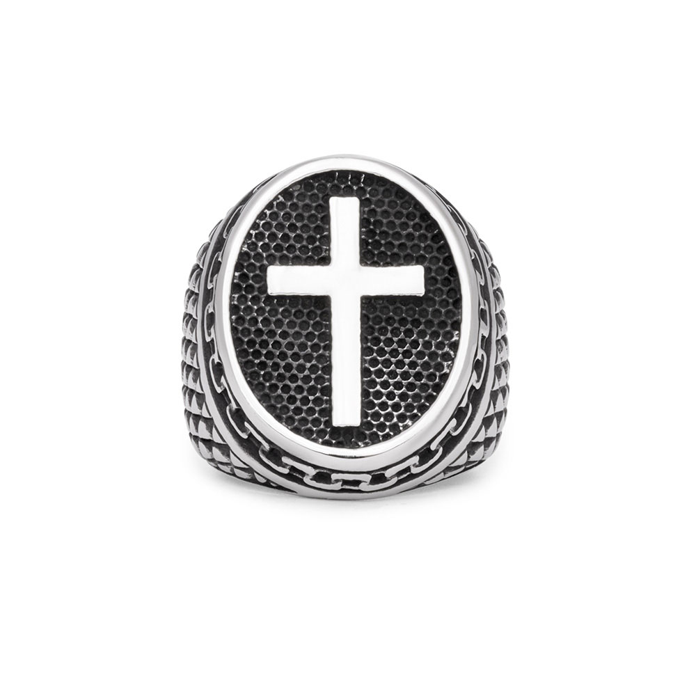 Vintage Cross Christian Ring
