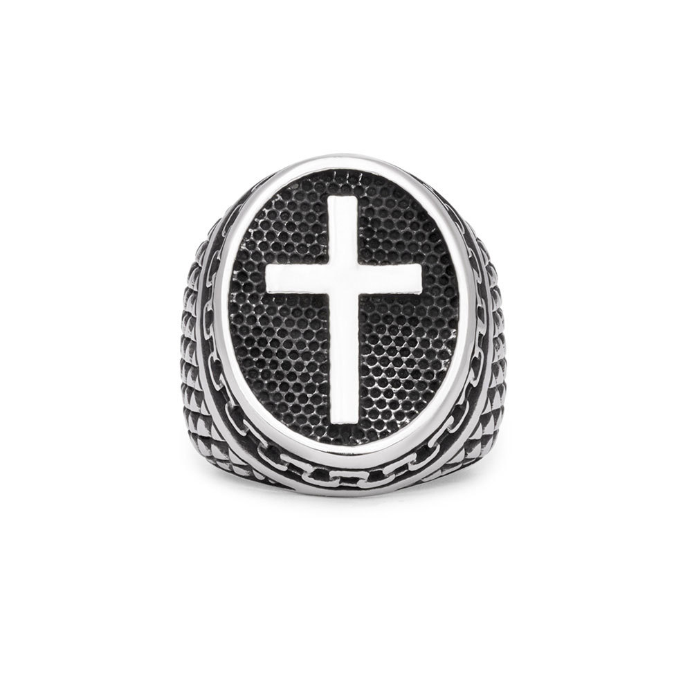 Vintage Cross Christian Ring