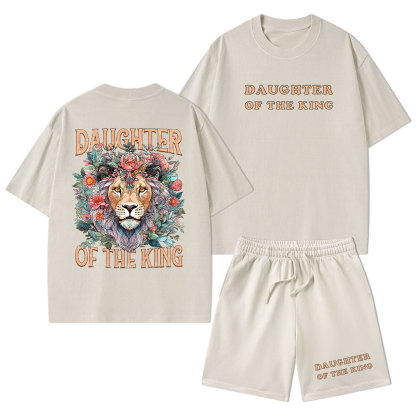 Daughter Of The King Christian Washed T-Shirt & Shorts