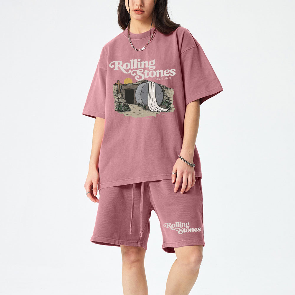 Rolling Stone Christian Washed T-Shirt & Shorts