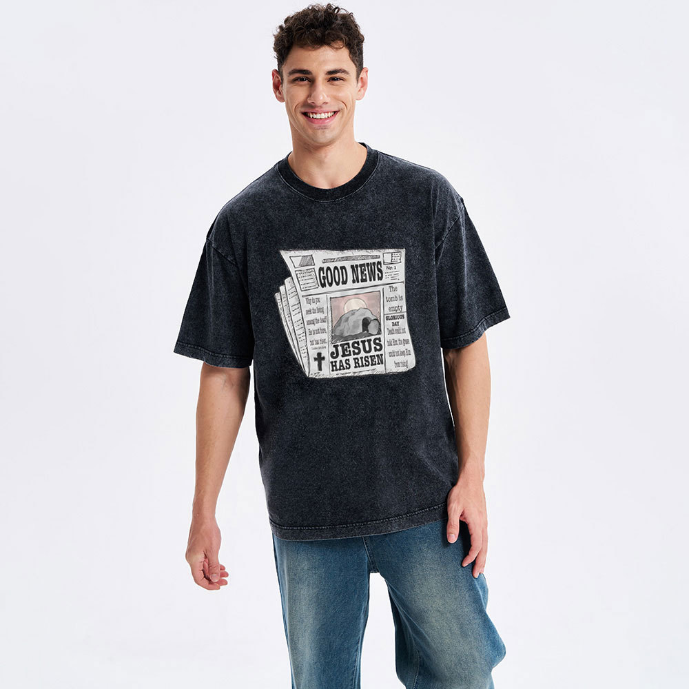 Good News  Christian Washed T-Shirt