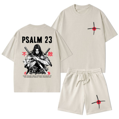 Aesthetic Mens Christian Washed T-Shirt & Shorts