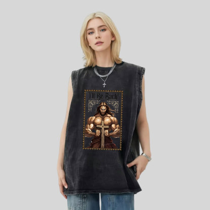 I'll Be Back Christian Washed T-Shirt