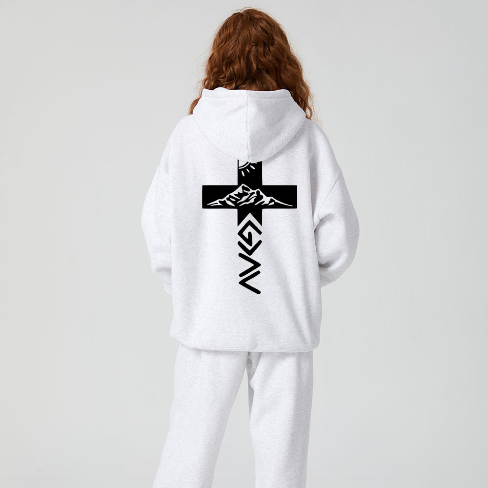 God Is Greater Than The Highs And Lows Christian Premium Fleece Hoodie Set