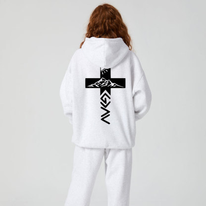 God Is Greater Than The Highs And Lows Christian Premium Fleece Hoodie Set