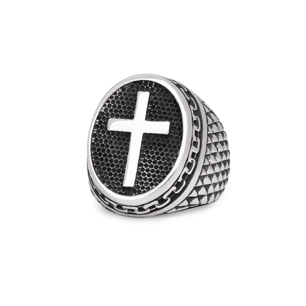 Vintage Cross Christian Ring