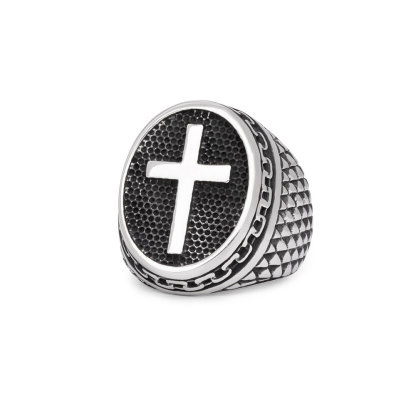 Vintage Cross Christian Ring