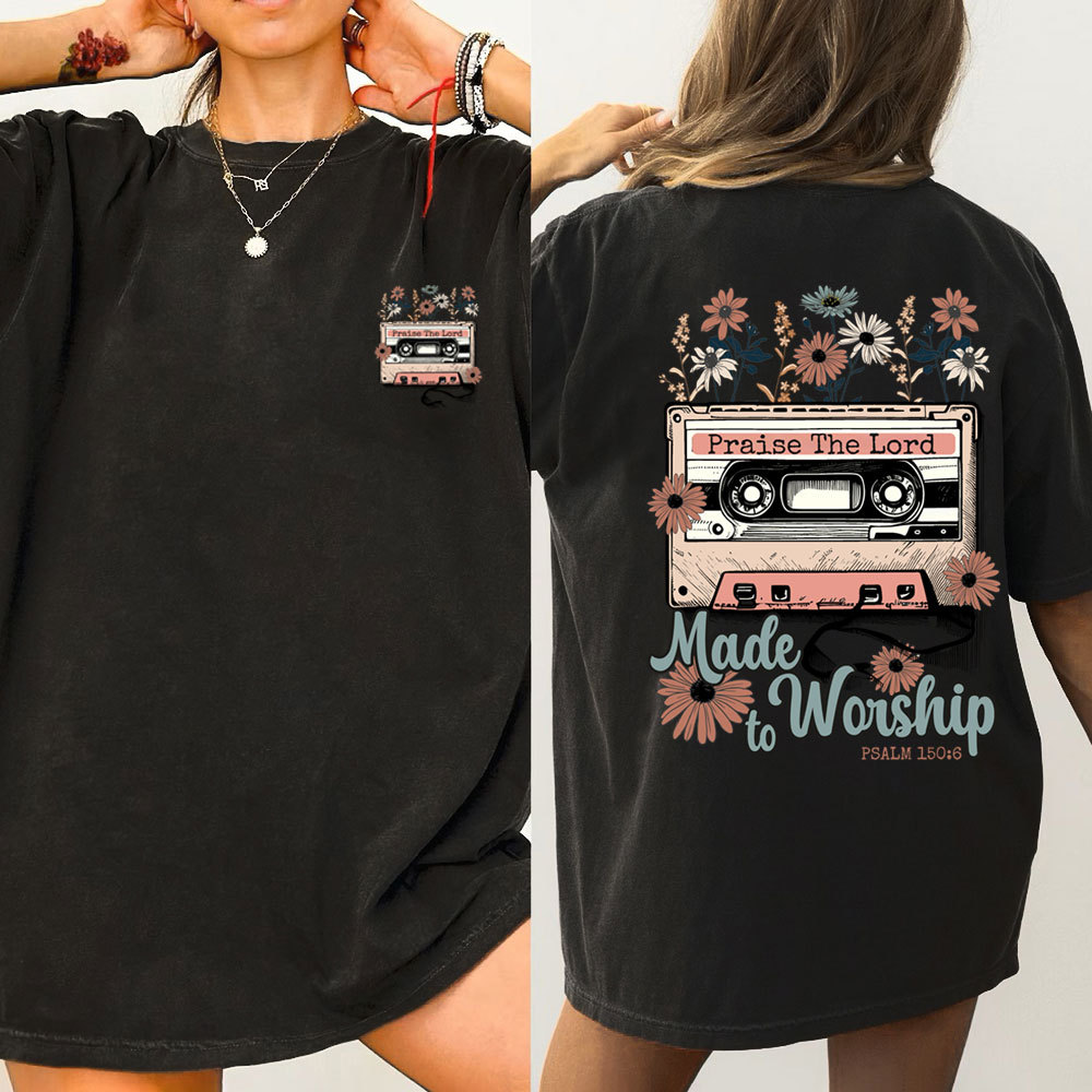 Made To Worship Christian Washed T-Shirt
