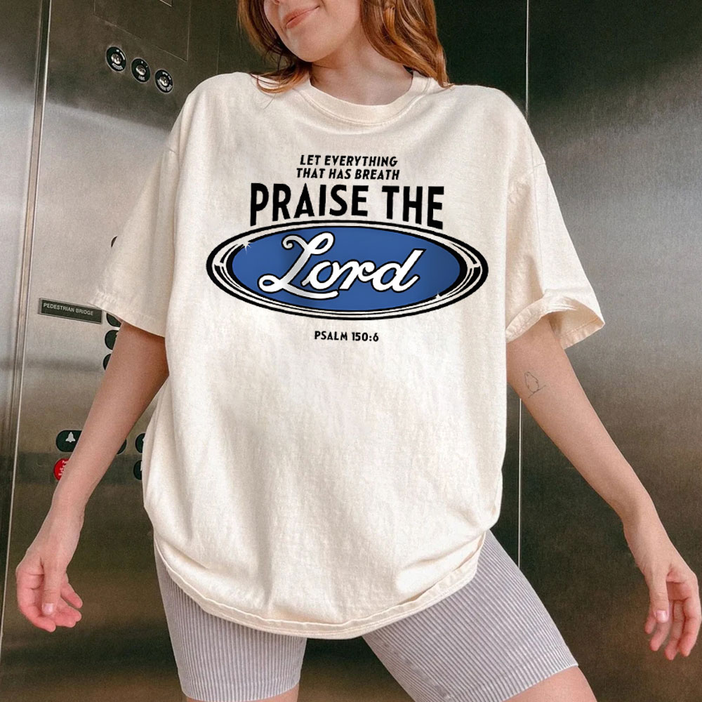 Praise The Lord Christian Washed T-Shirt