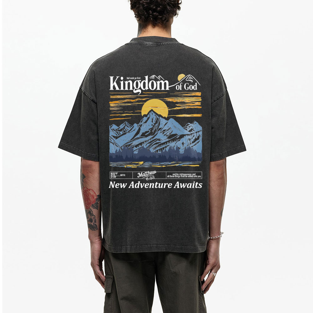 New Adventure Awaits Christian Washed T-Shirt