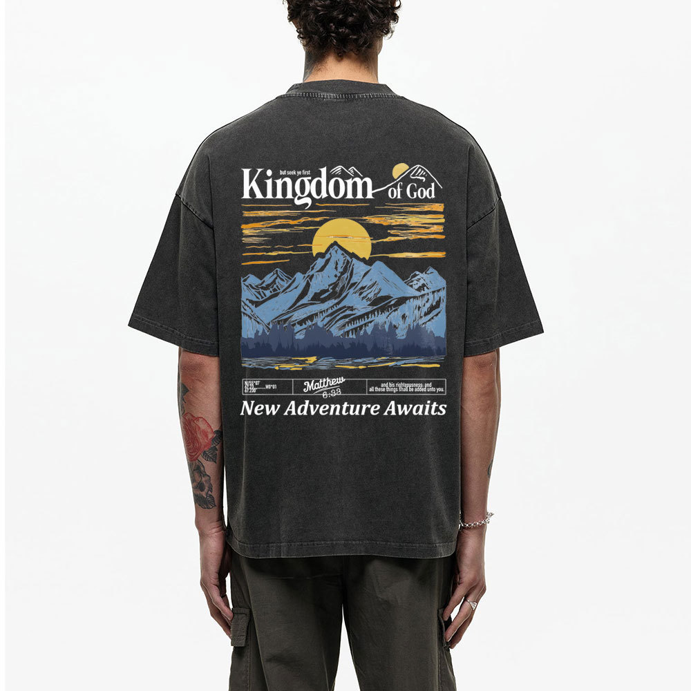 New Adventure Awaits Christian Washed T-Shirt