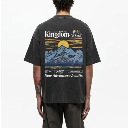 New Adventure Awaits Christian Washed T-Shirt