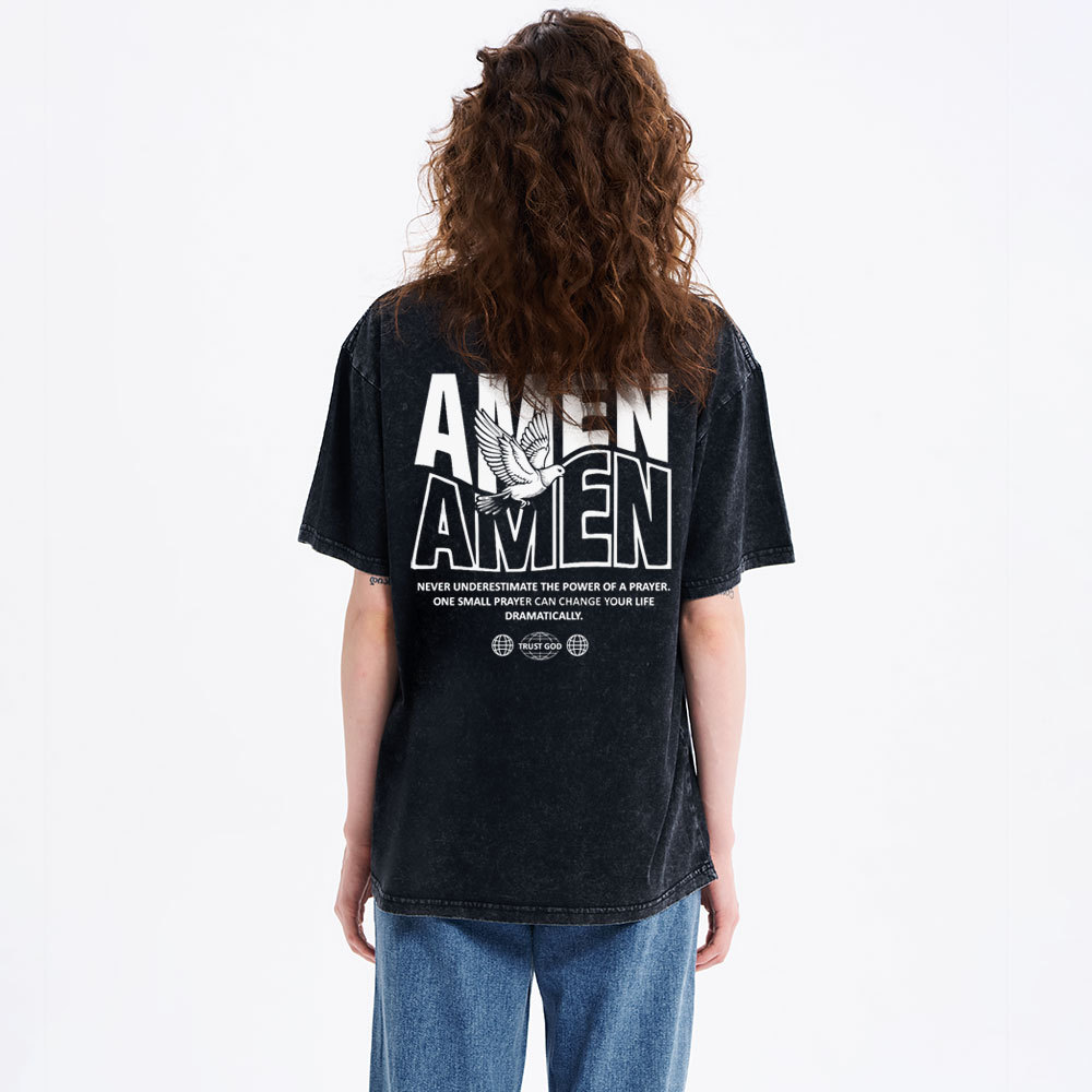 Amen Christian Washed T-Shirt