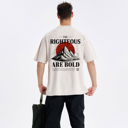 The Righteous Are Bold Chrsitian Washed T-Shirt