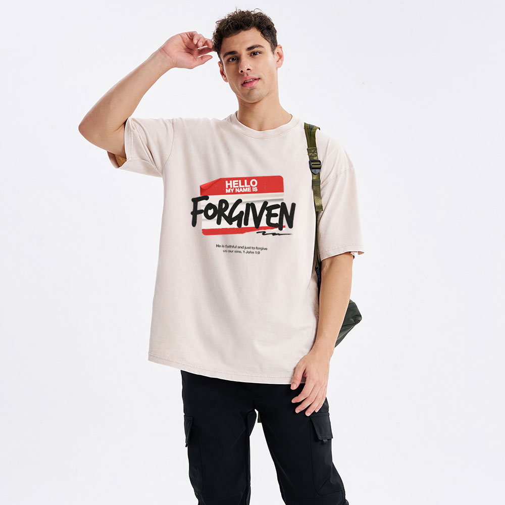 My Name Is Forgiven Christian Washed T-Shirt