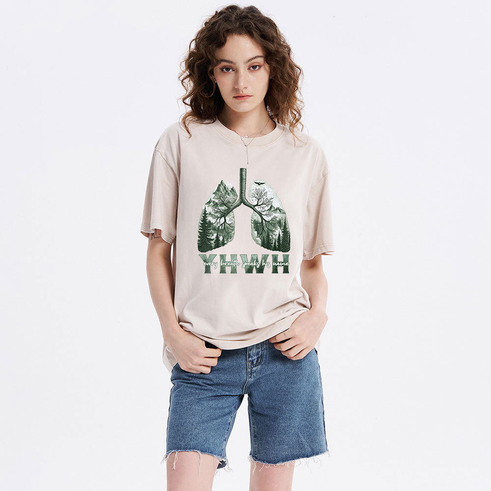 YHWH Nature Outdoors Christian Washed T-Shirt