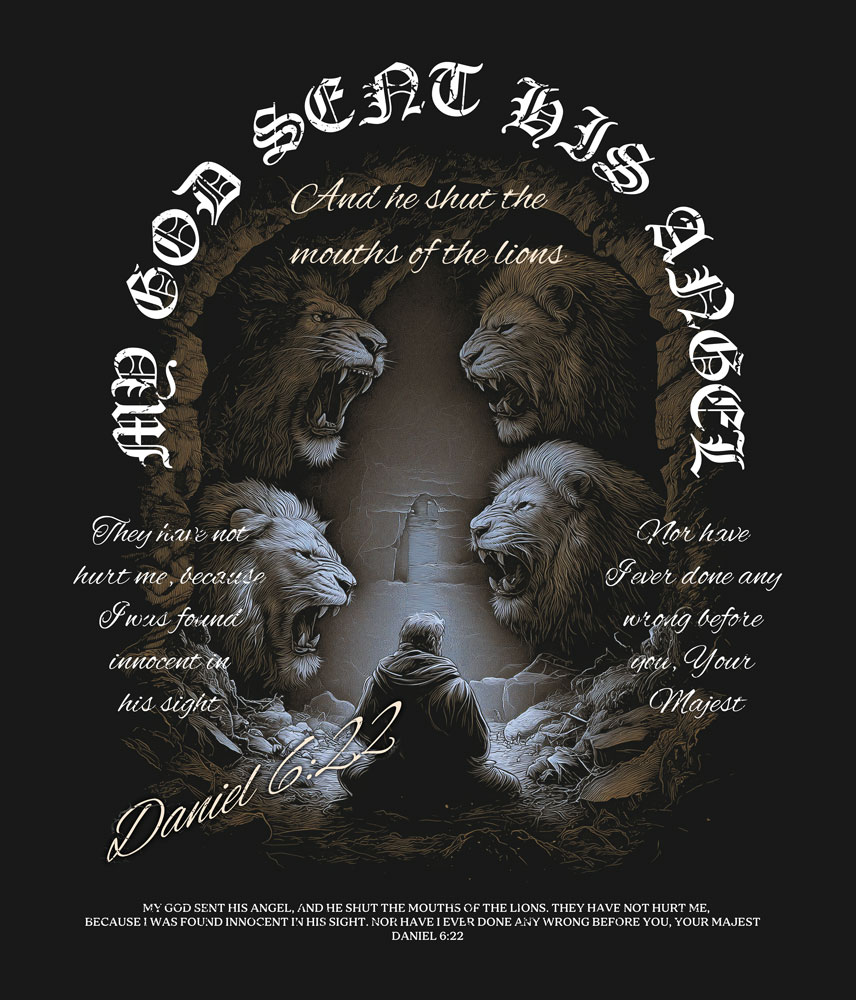 My God Sent His Angel Christian Washed T-Shirt