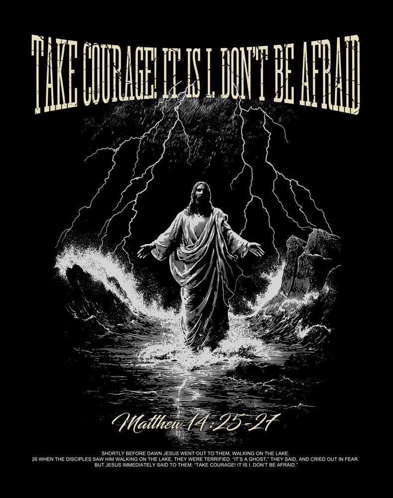 Don’t Be Afraid Christian Washed T-Shirt