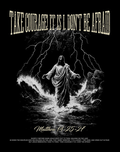 Don’t Be Afraid Christian Washed T-Shirt