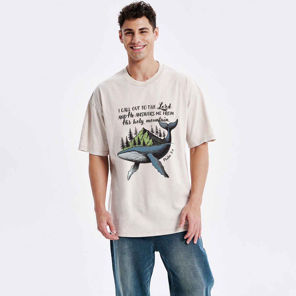 Call Out To The Lord Christian Washed T-Shirt