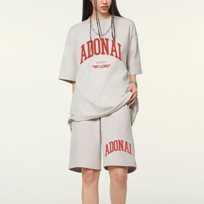 ADONAI My Lord Christian Washed T-Shirt & Shorts