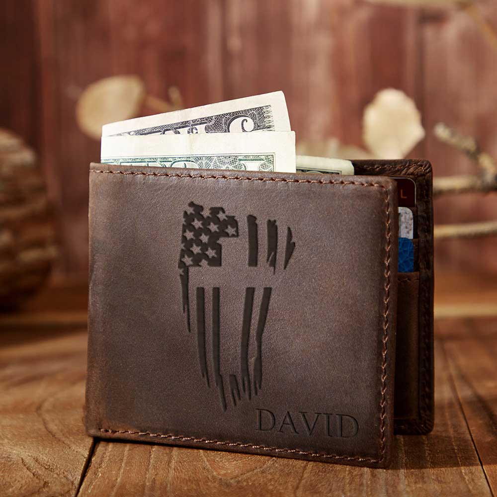 Personalized Leather Wallet