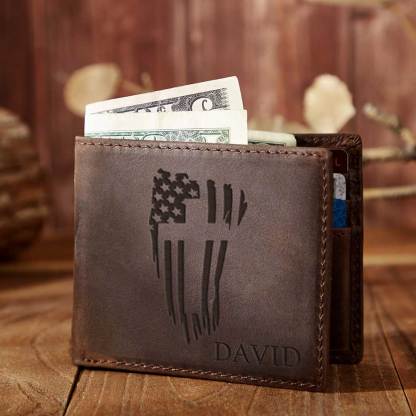 Personalized Leather Wallet