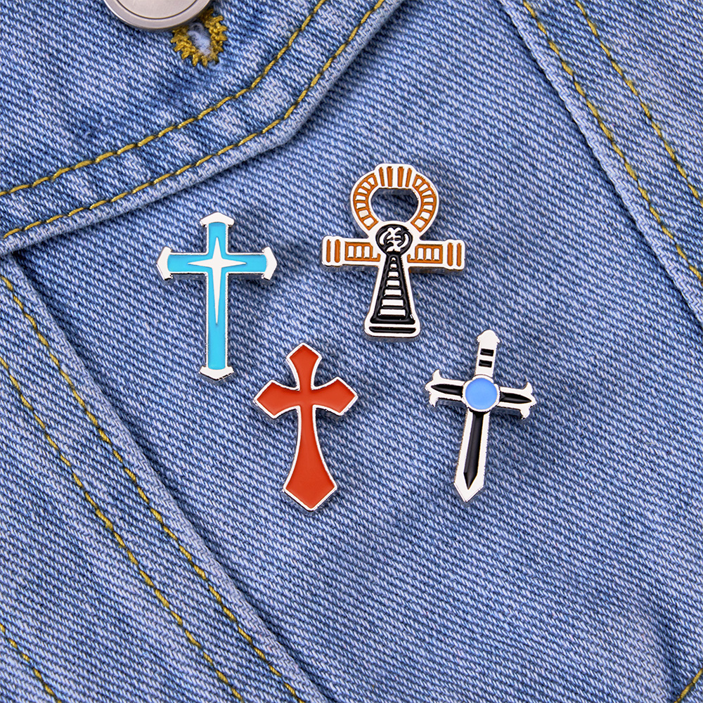 Cross Christian Enamel Pin