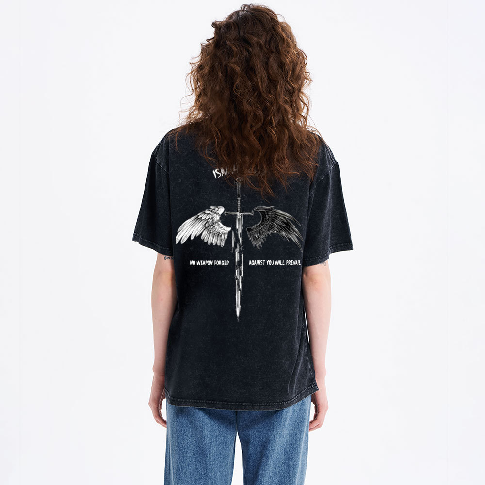 No Weapon Formed Christian Washed T-Shirt