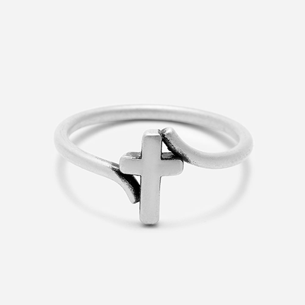 Simple Christian 925 Sterling Silver Ring