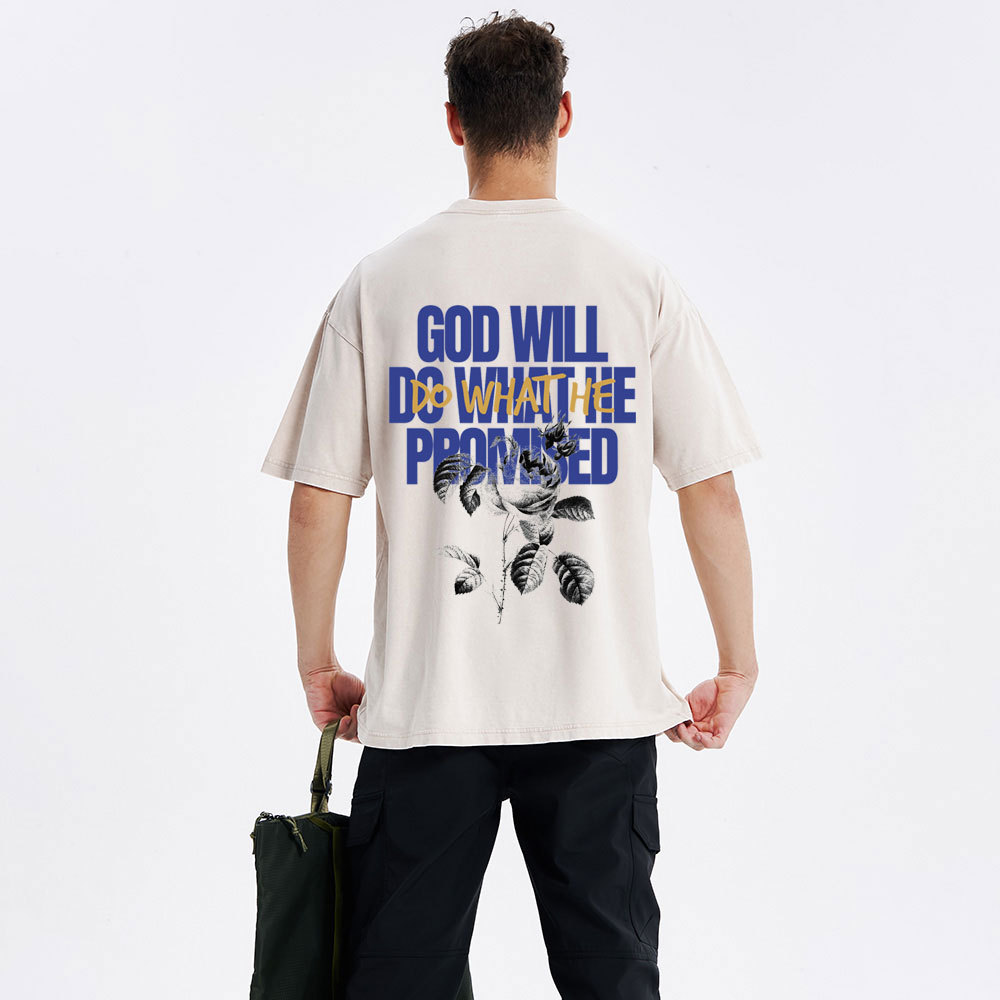 God Will Do What He Promised Christian Washed T-Shirt