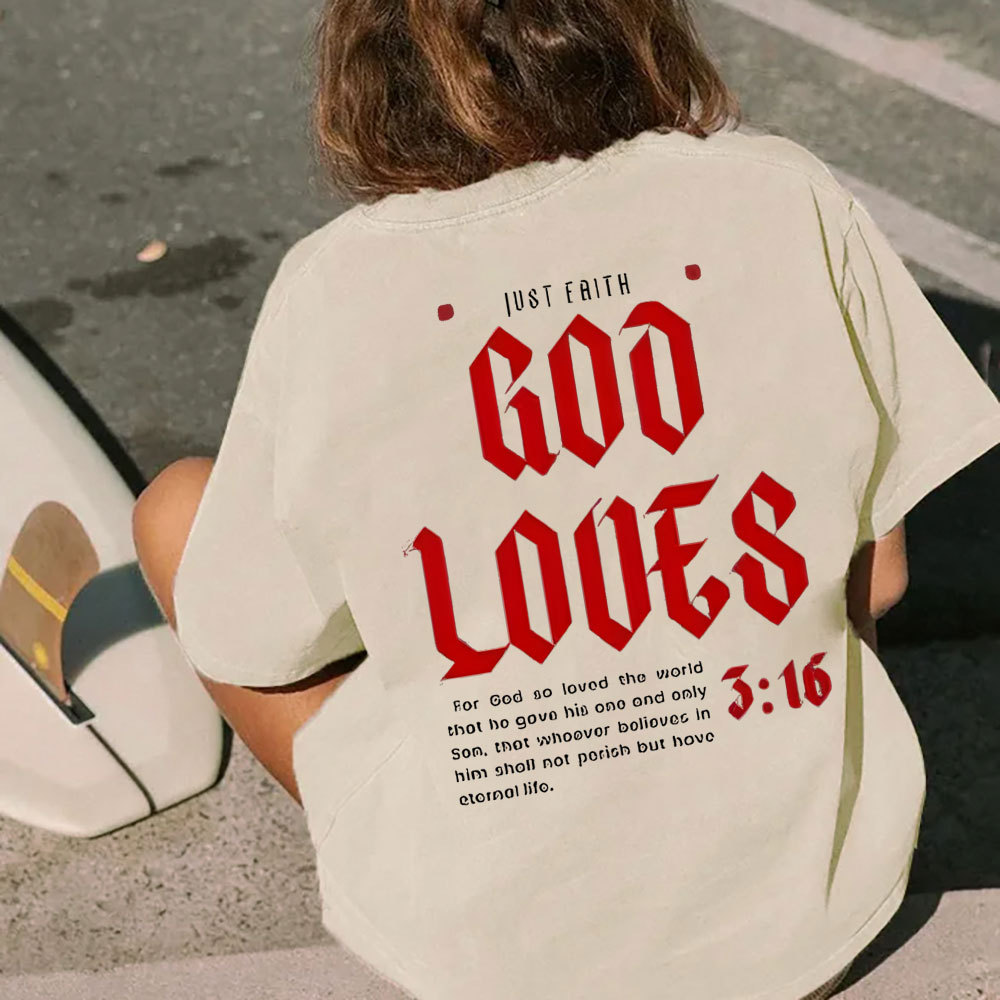 God Loose Christian Washed T-Shirt