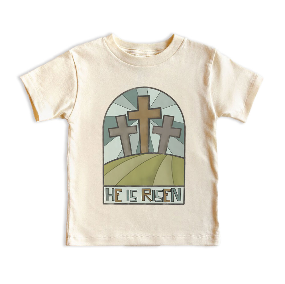 He Is Risen Christian Kid T-Shirt