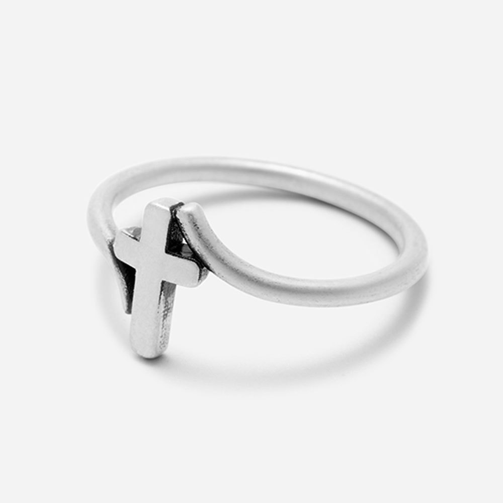 Simple Christian 925 Sterling Silver Ring