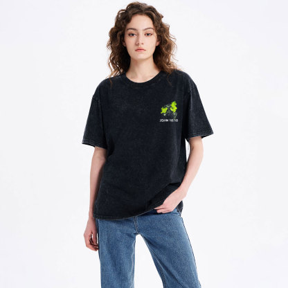 Jesus Saves Christian Washed T-Shirt