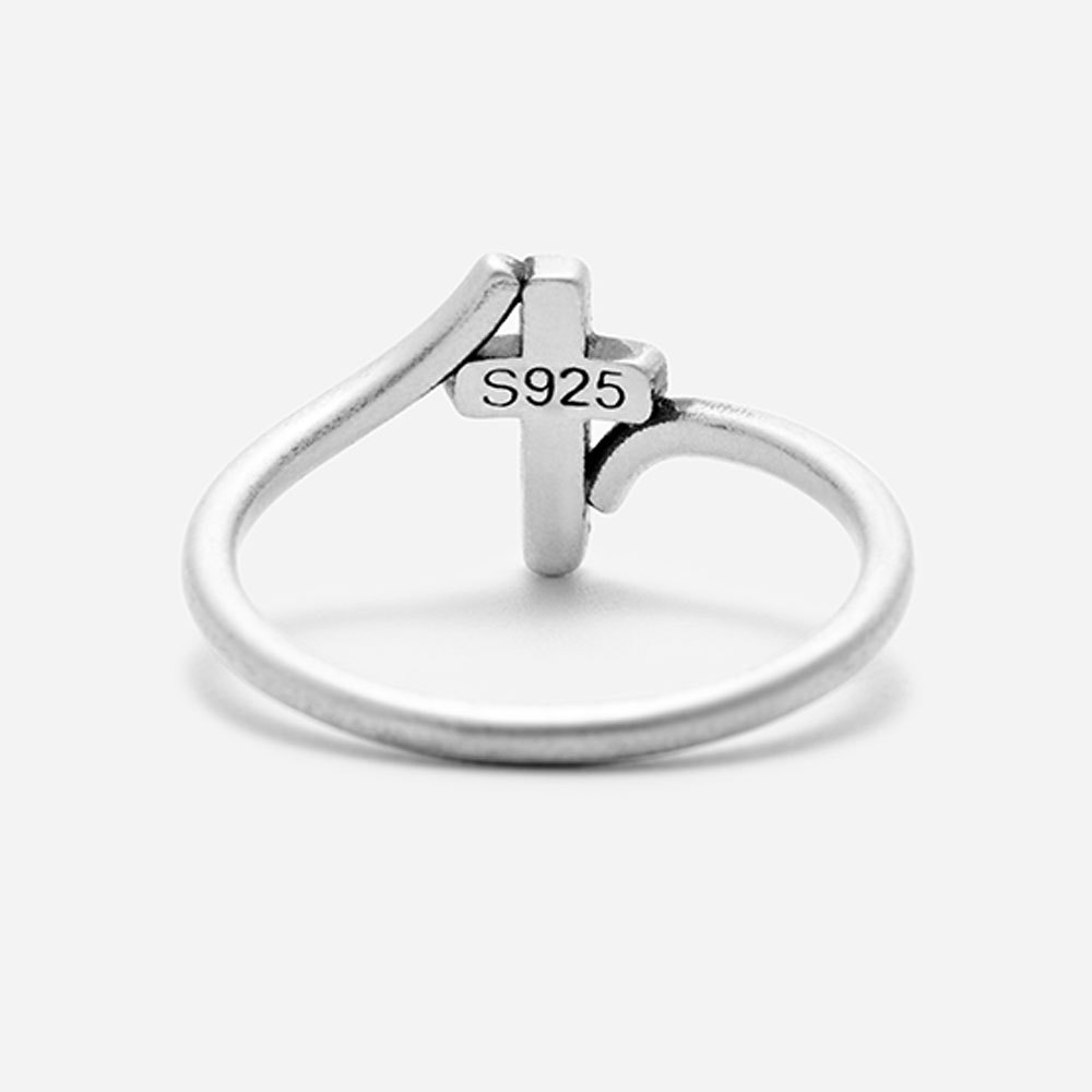 Simple Christian 925 Sterling Silver Ring