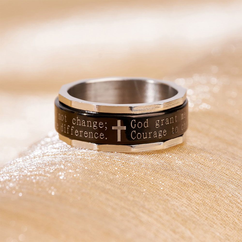 Simple Cross Christian Ring