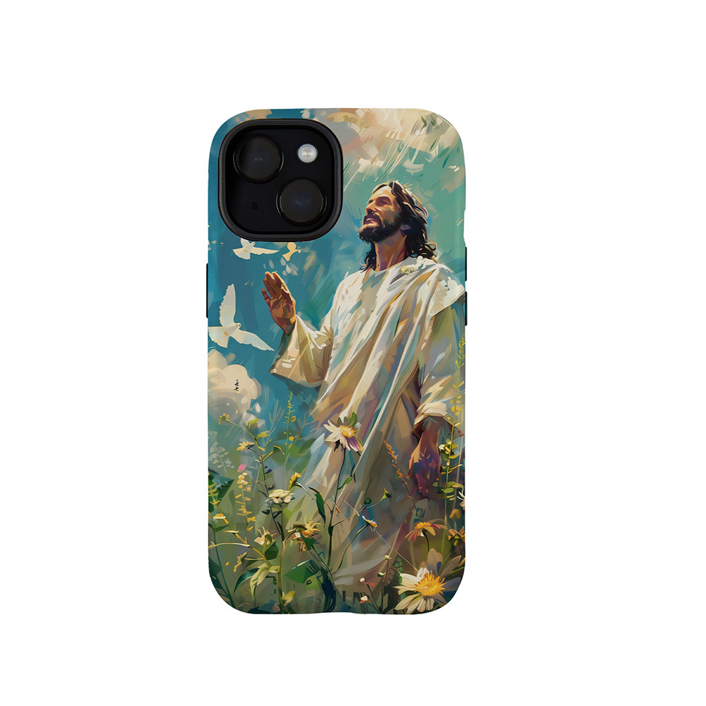 Oil Painting Jesus Christian Phone Case