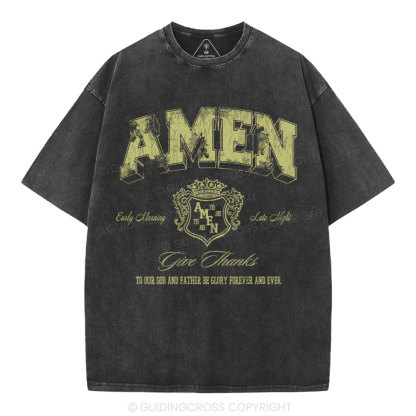 Amen Christian Washed T-Shirt