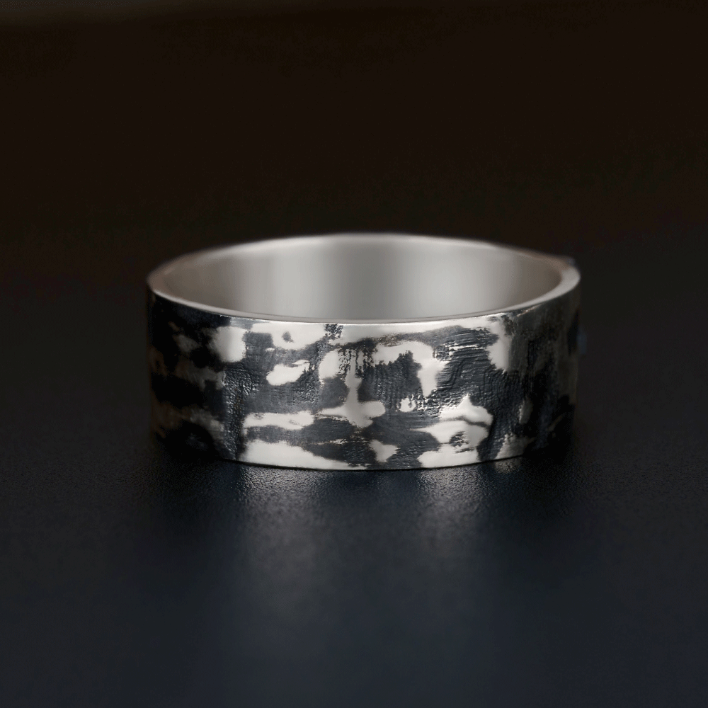 Crucifixion of Jesus Christian Sterling Silver Band Ring